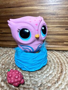 Spin Master Owleez Pink Flying Pink Baby Owl Interactive Works EUC
